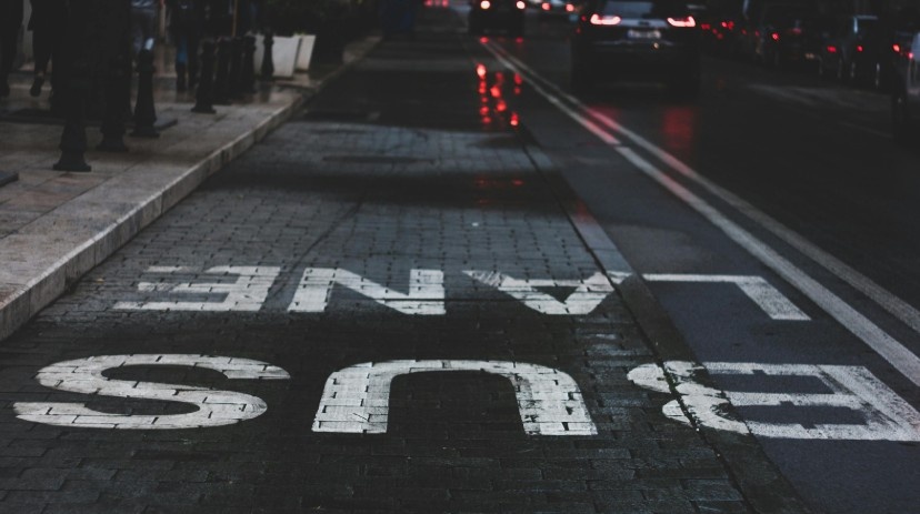 Bus Lane to Overtake the Vehicle in Front of You