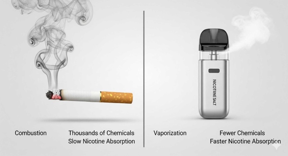 How Does Salt Nicotine Compare to Cigarettes
